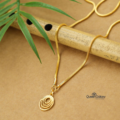 Gold Plated Chain With Pendant