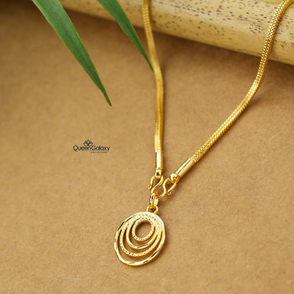 Gold Plated Chain With Pendant