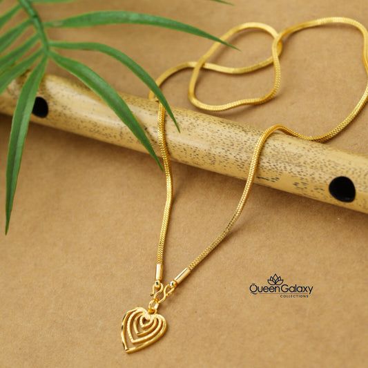 Gold Plated Chain With Pendant