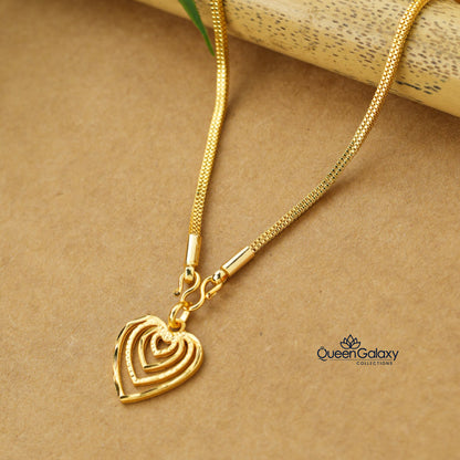 Gold Plated Chain With Pendant