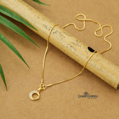 Gold Plated Chain With Pendant