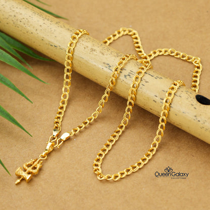 Gold Plated Chain With Pendant