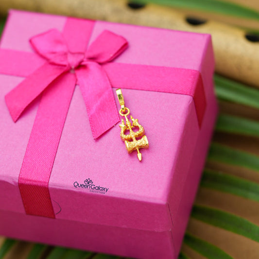 Gold Plated Thrissulam Pendant