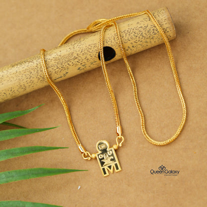 Gold Plated Chain With Thali