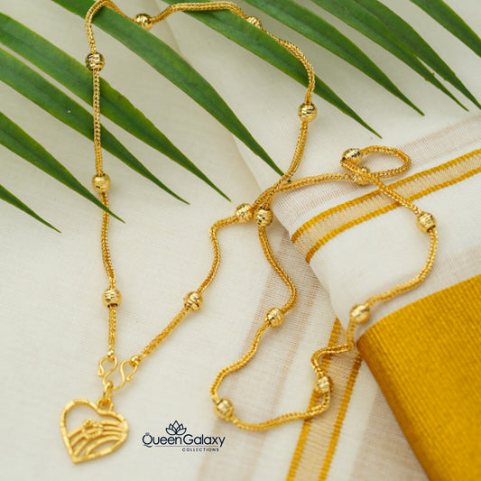 Gold Plated Chain With Pendant