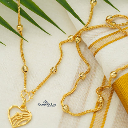 Gold Plated Chain With Pendant
