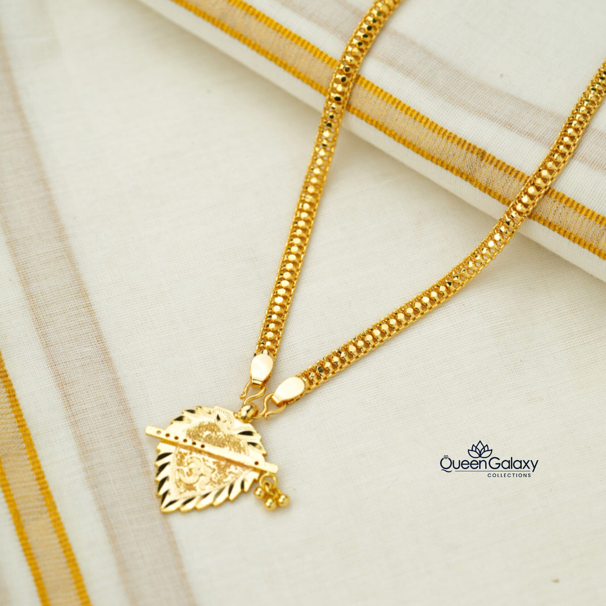 Gold Plated Chain With Thali