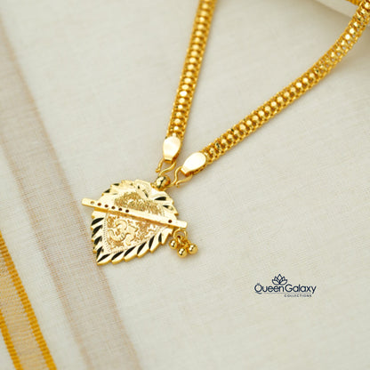 Gold Plated Chain With Thali