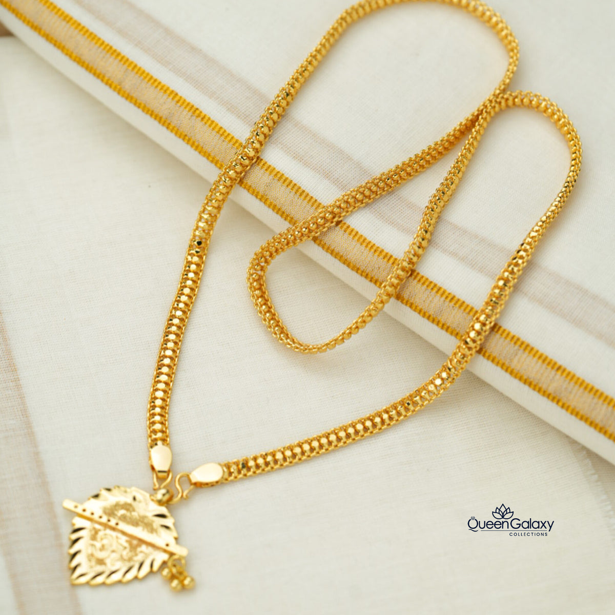 Gold Plated Chain With Thali