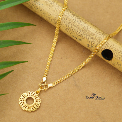 Gold Plated Chain With Pendant