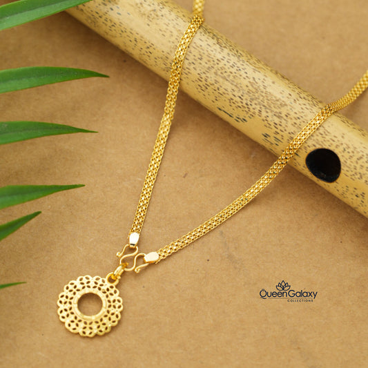 Gold Plated Chain With Pendant