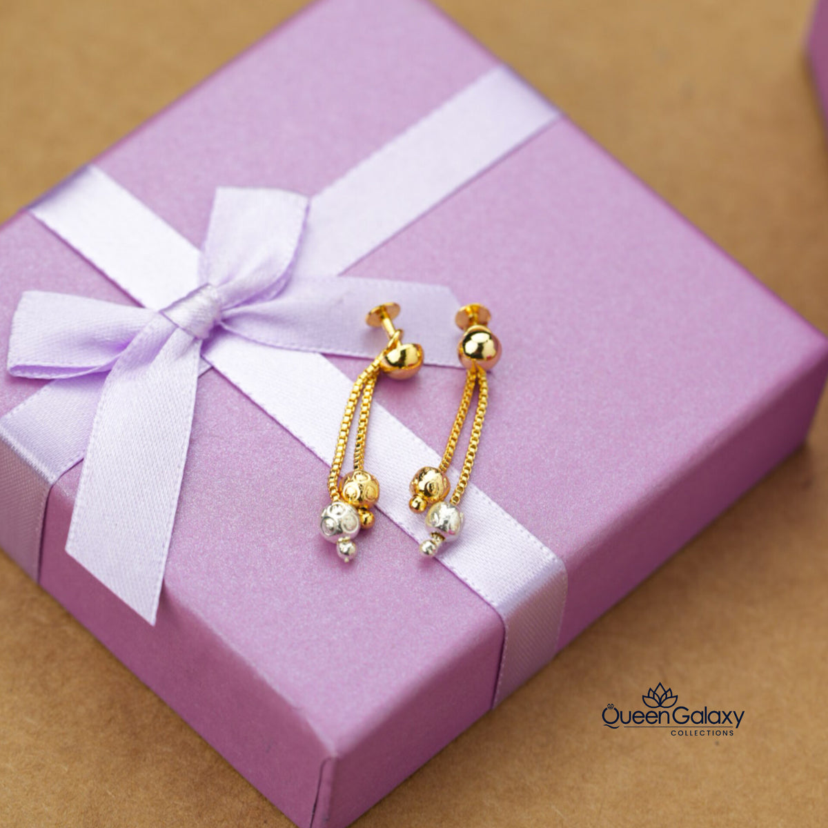 White Gold Plated Earrings