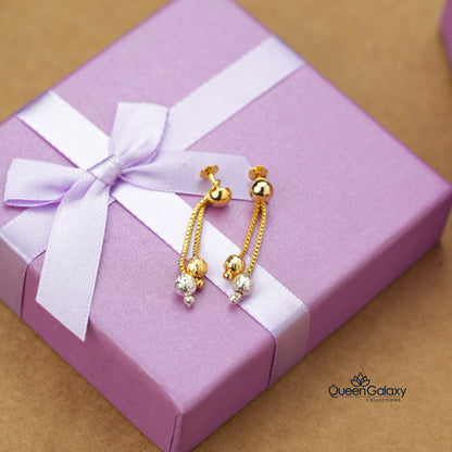 White Gold Plated Earrings