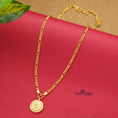Gold Plated Sachin Chain With Guruvayoorappan Pendant