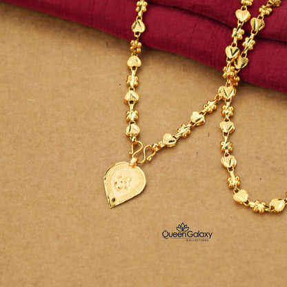 Gold Plated Chain With Thali