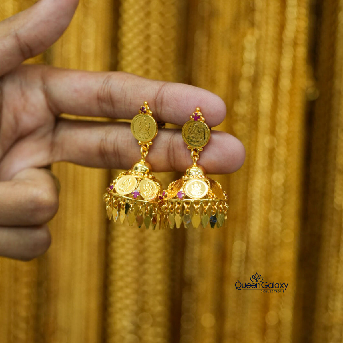 Gold Plated  Elakathali Jumka