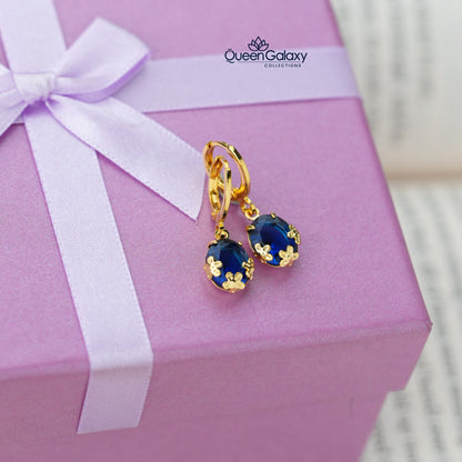 Gold Plated Ring Earrings