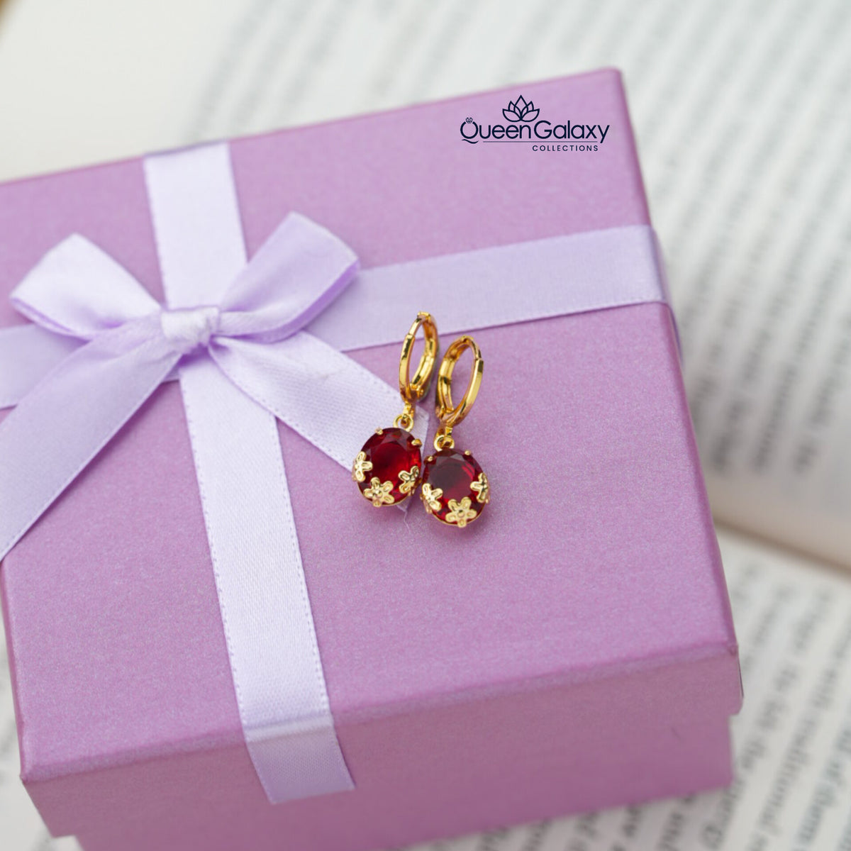 Gold Plated Ring Earrings