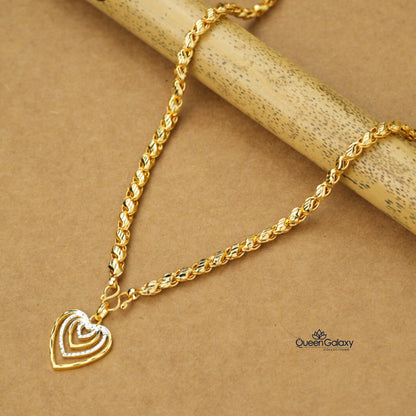 Gold Plated Chain With Pendant