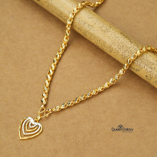 Gold Plated Chain With Pendant