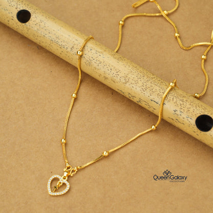 Gold Plated Chain With Pendant