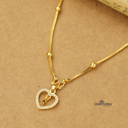 Gold Plated Chain With Pendant