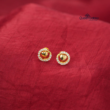 Gold Plated AD Stone Stud