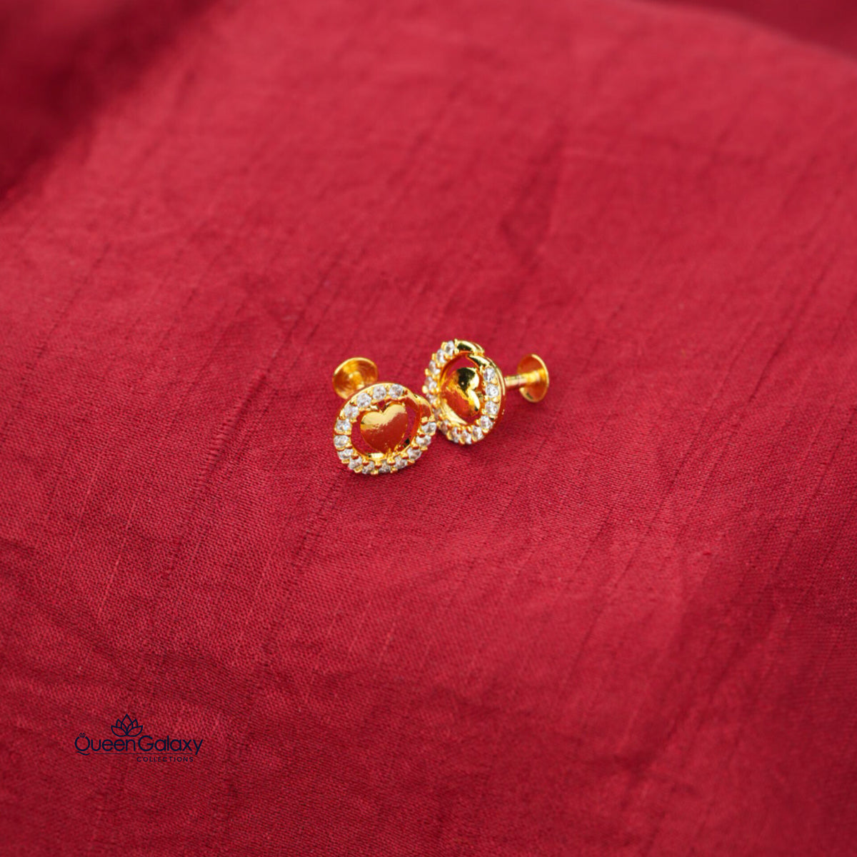 Gold Plated AD Stone Stud