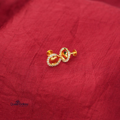 Gold Plated AD Stone Stud