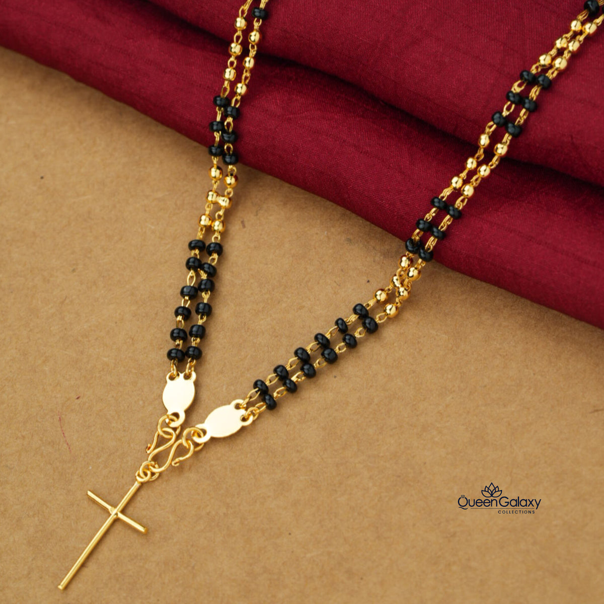 Gold Plated Karimani Chain With Pendant