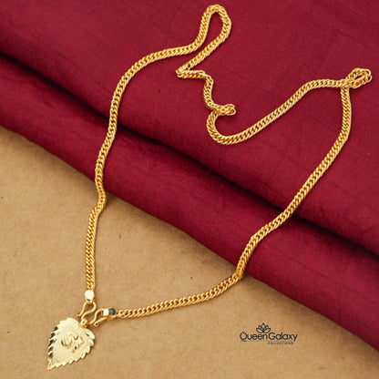 Gold Plated Chain With Thali