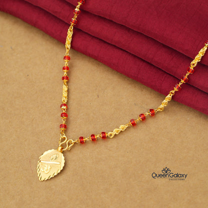 Goldplated Crystal Chain With Pendant
