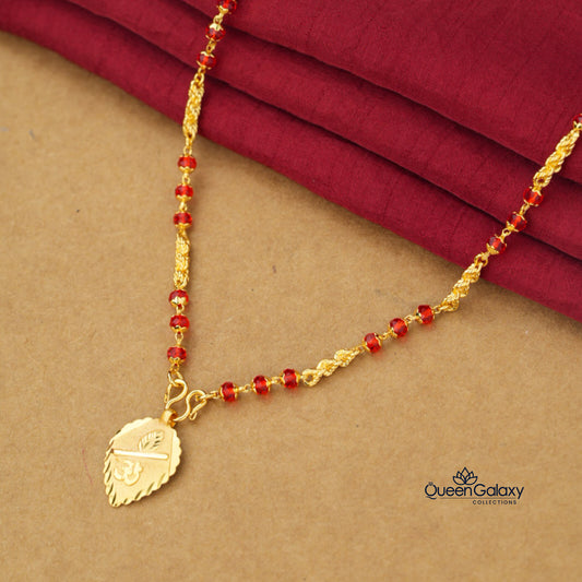Goldplated Crystal Chain With Pendant
