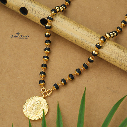 Gold Plated Special Work Karingali Chain With Pendant