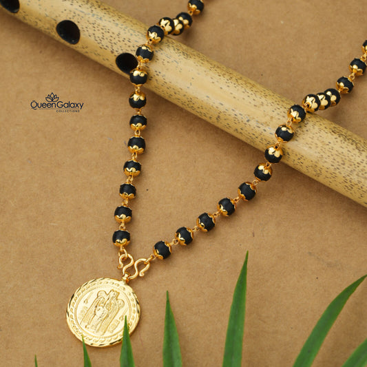 Gold Plated Special Work Karingali Chain With Pendant