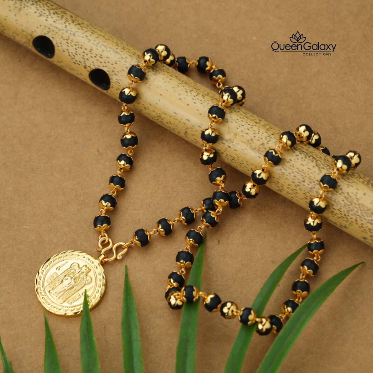 Gold Plated Special Work Karingali Chain With Pendant