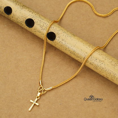 Gold Plated Chain With Pendant