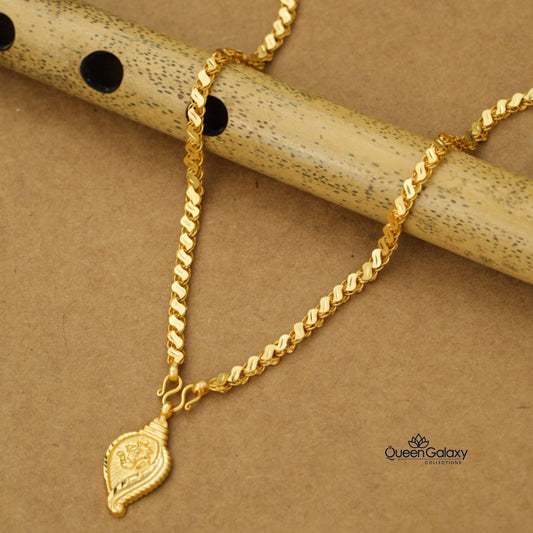 Gold Plated Chain With  Thali
