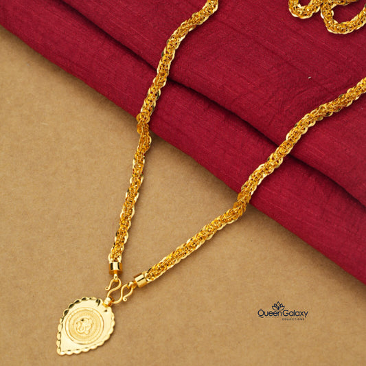 Gold Plated Chain With Thali