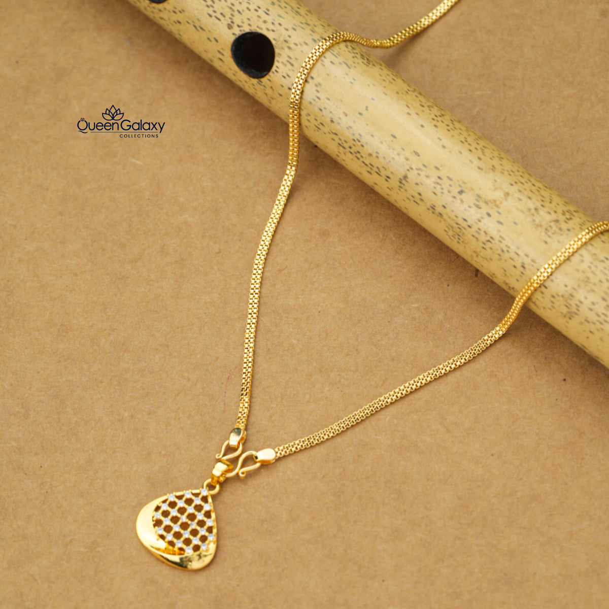 Gold Plated Chain With Pendant