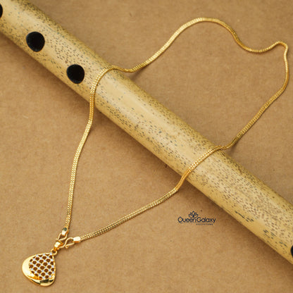 Gold Plated Chain With Pendant
