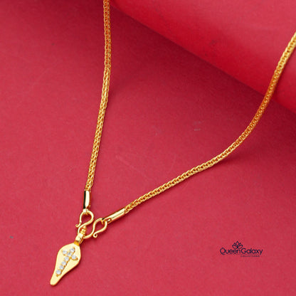 Gold Plated Chain With Thali