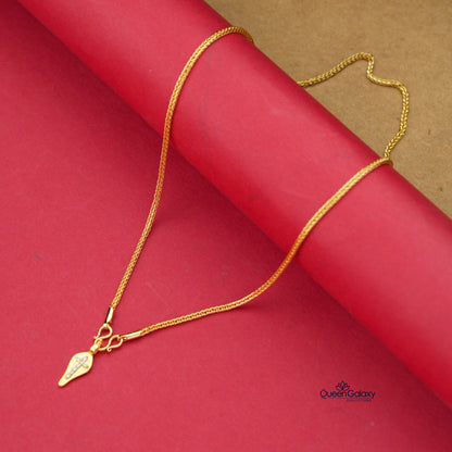 Gold Plated Chain With Thali