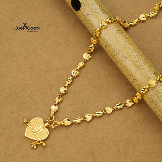 Gold Plated Chain With  Thali