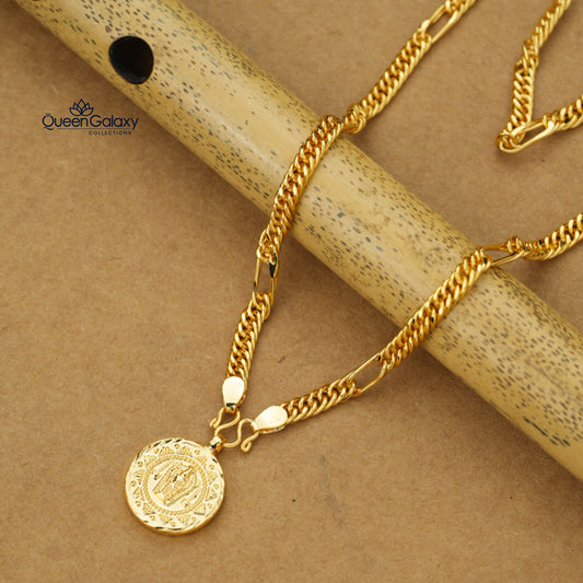 Gold Plated Chain With Pendant