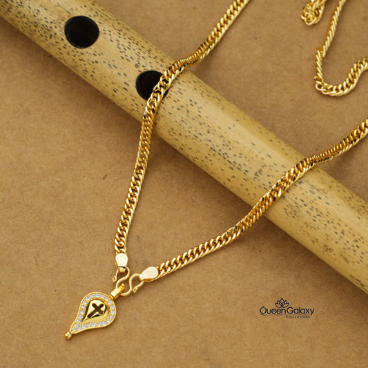 Gold Plated Chain With Thali