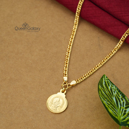 Gold Plated Chain With Ayyappan Pendant