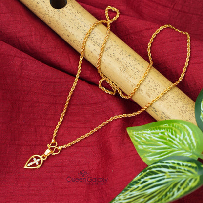Gold Plated Chain With Thali