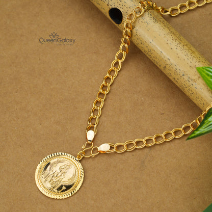 Gold Plated Chain With Vishnumaya Pendant