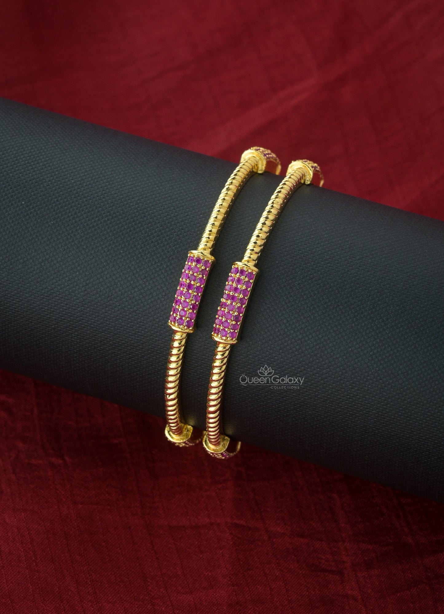 Goldplated AD Stone Bangles